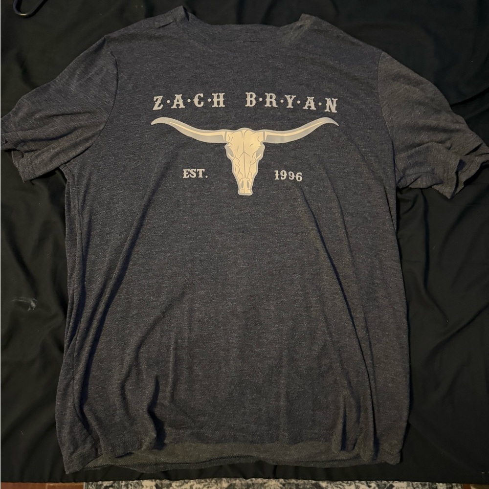 Dark Grey Zach Bryan Tee, Medium